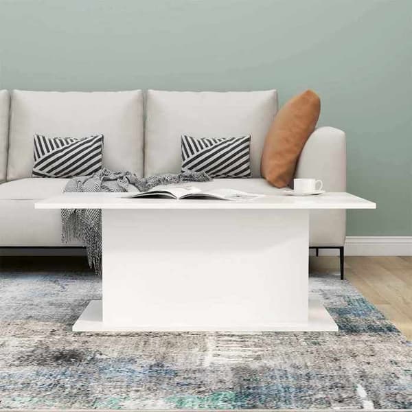 Bord - EKSKLUSIV HUS - 102 x 55,5 x 40 cm - Hvid - Ingeniørtræ - Rektangulær Vit