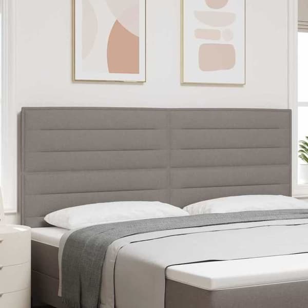Maison Exclusive - LED-päätytaulu Taupe kangas