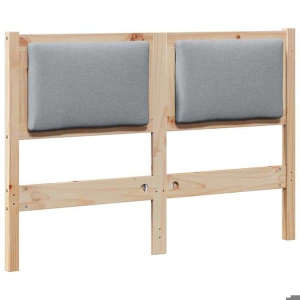 Hovedgærde - EKSKLUSIVT HUS - Minimalistisk model - massiv fyr - mat finish - grå bagpanel Ljusgrå (bakpanel)