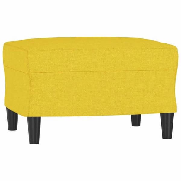 Maison Exclusive - Sæt af 4 sofaer med lysegule puder i stof