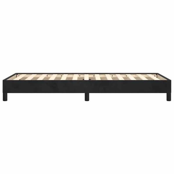 Maison Exclusive - Sengestel uden madras sort 80x200 cm fløjl