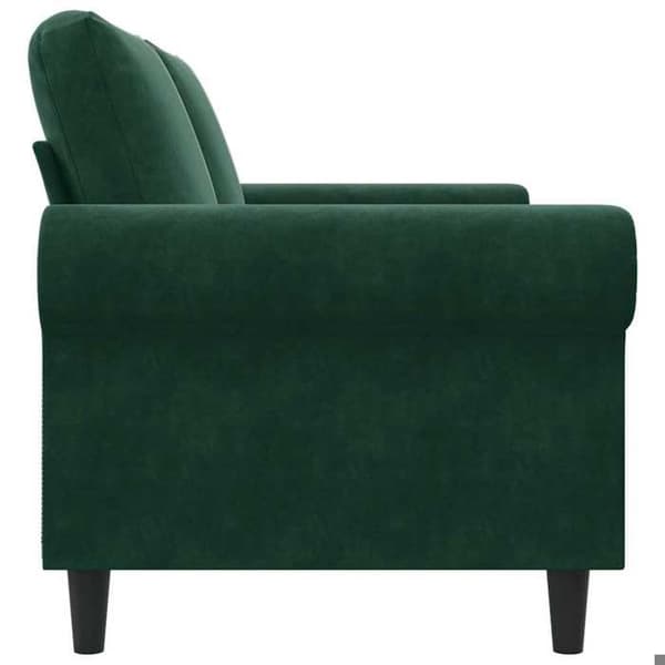 Maison Exclusive - Soffa 2-sits Grön mörk 140 cm Sammet
