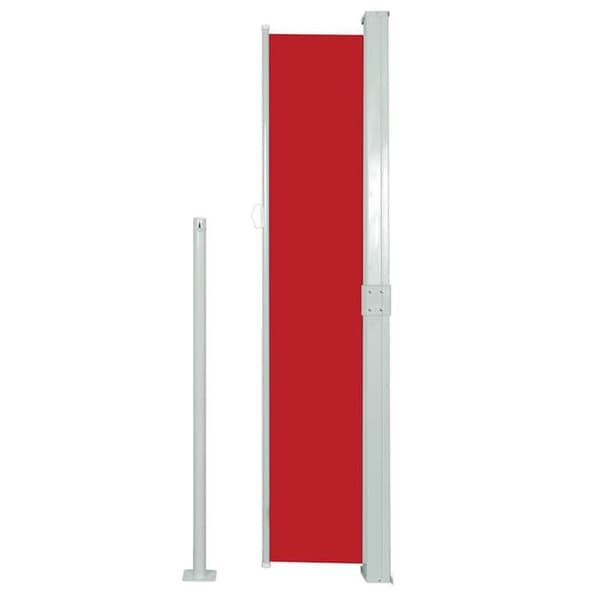 Maison Exclusive - Retractable side awning for patio 170x300 cm Rød