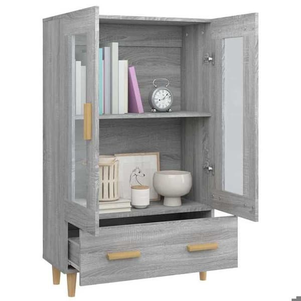 Maison Exclusive - Buffé Sonoma grå 70x31x115 cm Ingenjörsträ