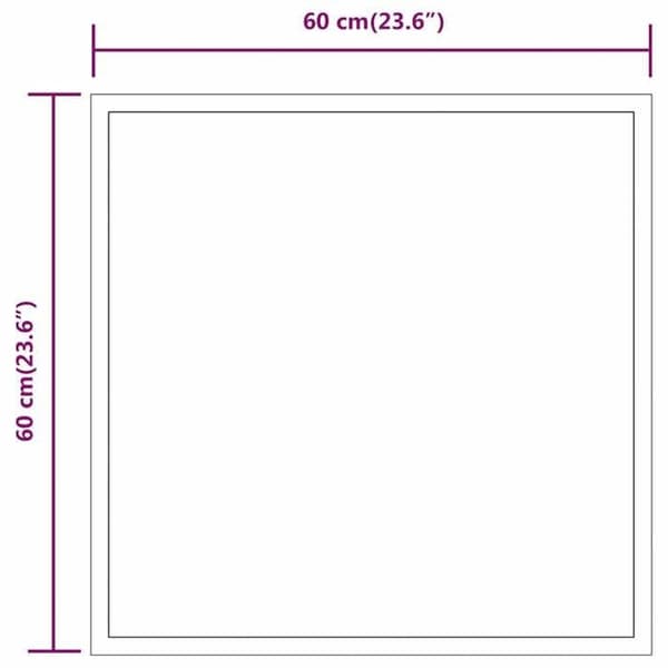 Maison Exclusive - LED-badrumsspegel 60x60 cm