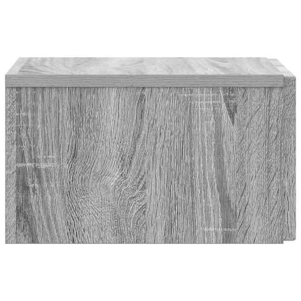 Maison Exclusive - Väggmonterad sängbord Sonoma grå 33 x 34,5 x 20 cm