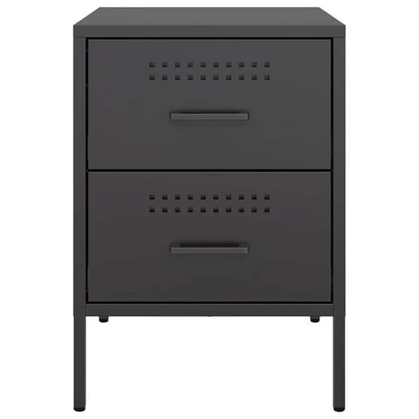 Maison Exclusive - Sort natbord 36x39x50,5 cm stål