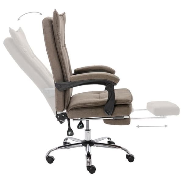 Maison Exclusive - Kontorsstol Taupe Tyg Mol