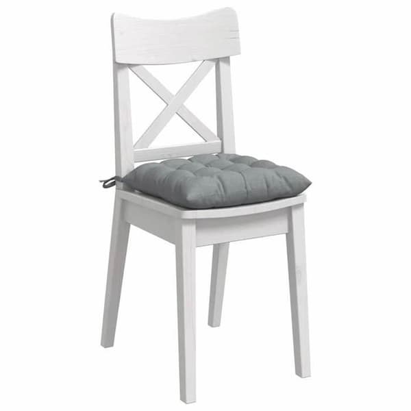 Sittkuddar - EXKLUSIVT HEM - Set om 4 - Ljusgrå - 40x40x6 cm - Polyesterfyllning Ljusgrått