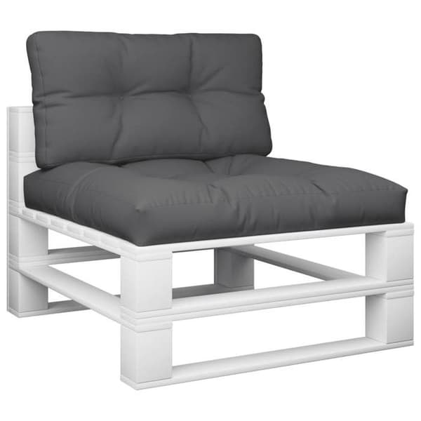 Maison Exclusive - Pallet puder sæt af 2 antracit stof