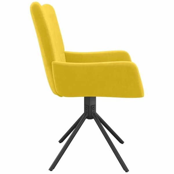 Maison Exclusive - Snurrande matstolar set om 2 Gul Sammet