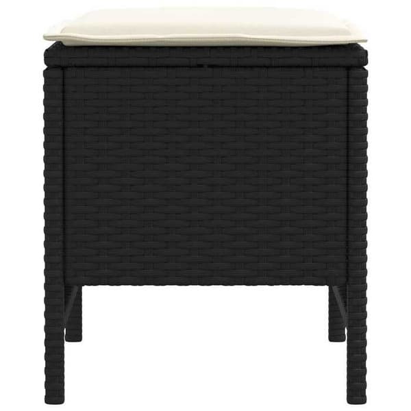 Maison Exclusive - 2 st Pouf av PE Rotsvart och Kräm