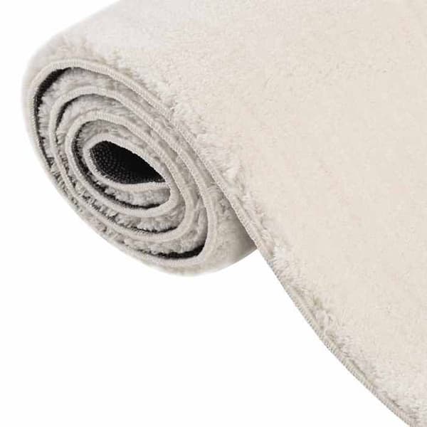 Maison Exclusive - Shaggy matta vit kräm 240x340 cm polyester