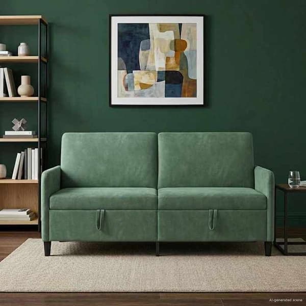 Maison Exclusive - Sofa med opbevaring Grøn Hav 172 x 78 x 87 cm Polyester