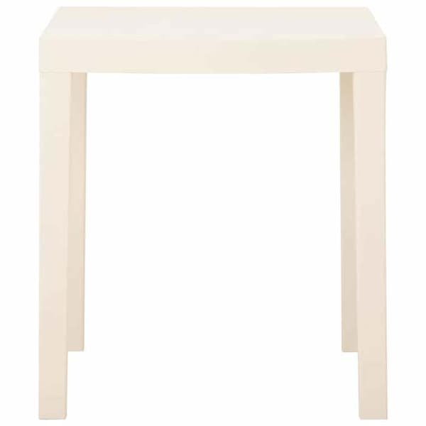 Havemøbel - EKSKLUSIV HUS - Hvid 79x65x72 cm - Rektangulær - Plastik - Velegnet til udendørs brug Vit