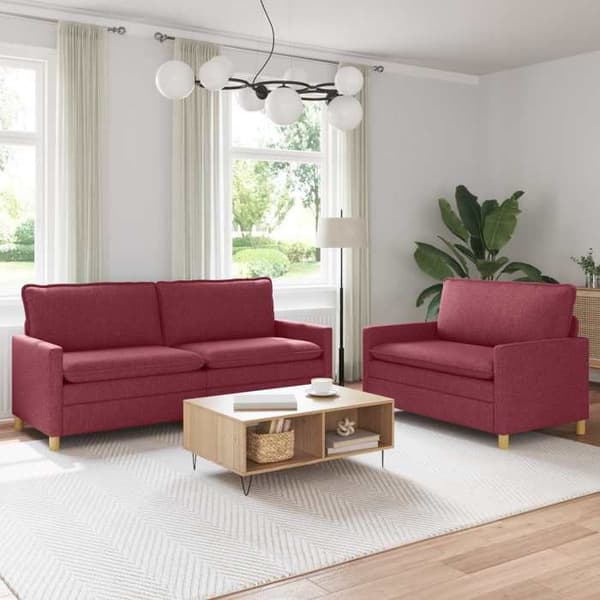 Maison Exclusive - Sæt af 2 sofaer Bordeaux Stof