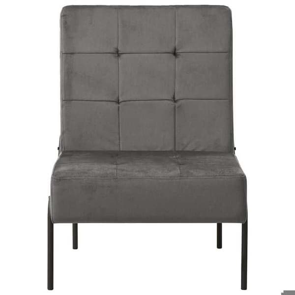 Maison Exclusive - Avkopplingsstol 65x79x87 cm Mörkgrå Sammet Mörkgrå