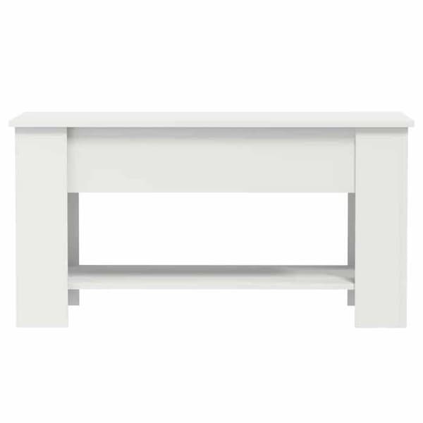 Maison Exclusive - Låg bord vit 101x49x52 cm ingenjörsträ Vit