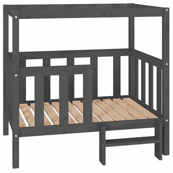 Maison Exclusive - Hundsäng Grå 105,5x83,5x100 cm Solid furu