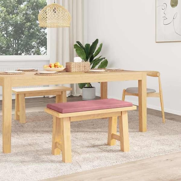 Maison Exclusive - Bänk Kudde Sammet Rosa Djup 35 cm