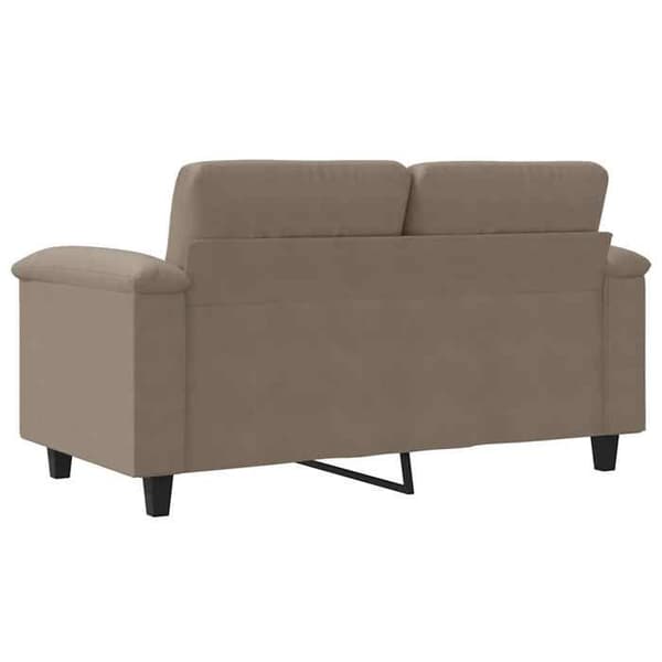 Maison Exclusive - Soffa 2-sits Taupe 120 cm Mikrofiber