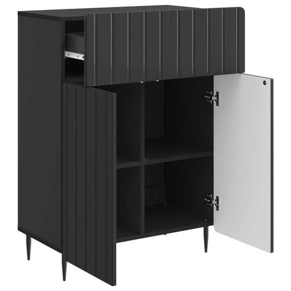 Maison Exclusive - Buffé Svart 66 x 34,5 x 92 cm Ingenjörsträ Svart