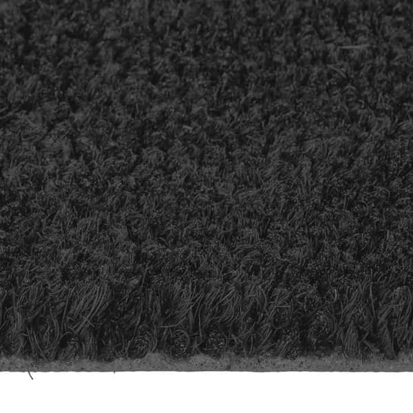 Maison Exclusive - Sort halvmåne dørmåtte 40x60 cm tuftet kokosfiber svart