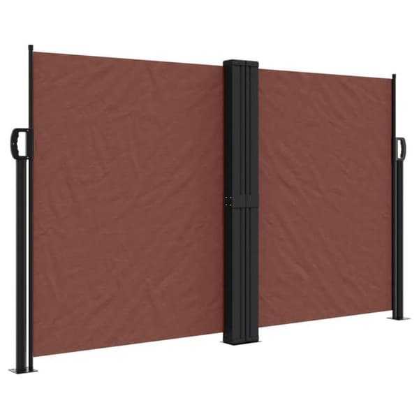 Maison Exclusive - Fällbart sidotak brun 140x1000 cm