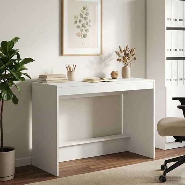 Maison Exclusive - Hvid Ingeniørtræ Seng Bord 100 x 45 x 75 cm Vit