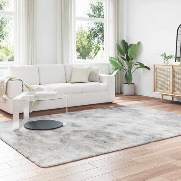 Tæppe - MAISON EXCLUSIVE - NAVARRA - 200x290 cm - Sølvgrå - Polyester shaggy Silvergrå