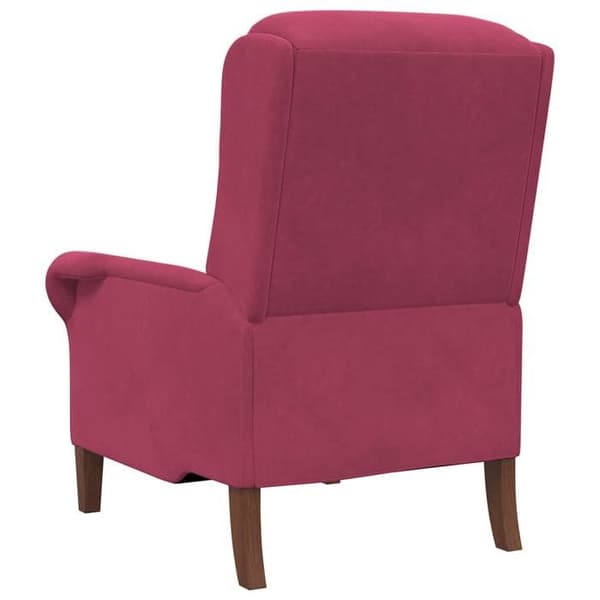 Maison Exclusive - punainen Bordeaux sametti nojatuoli
