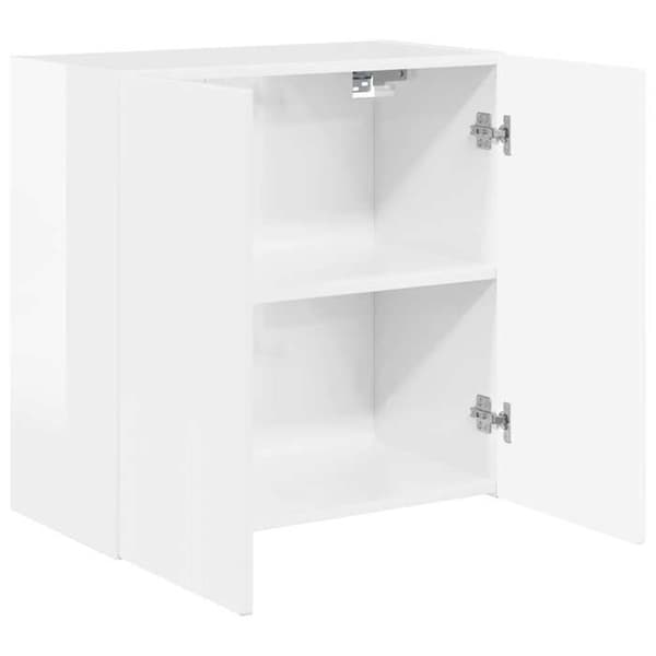 Maison Exclusive - Väggmonterad TV-möbel 59,5 x 31 x 60 cm Blank vit Vit