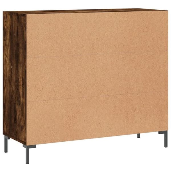 Maison Exclusive - Buffé ek rökig 90x34x80 cm ingenjörsträ