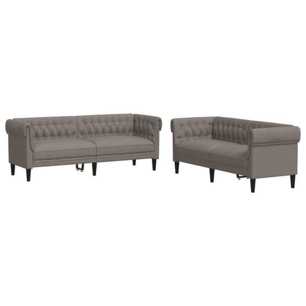 Maison Exclusive - 2 kpl taupe kangassohvasetti