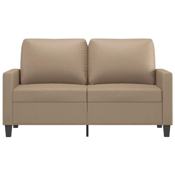 Maison Exclusive - Soffa 2-sits Cappuccino 120 cm Syntetläder