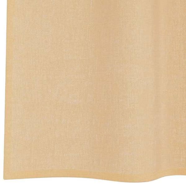 Verho - MAISON EXCLUSIVE - 2 kappaletta - Silmukat (8) - 100% polyesteri - Hiekka sand