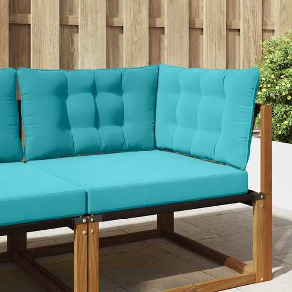 Utomhus soffkudde - EXKLUSIV HEM - Turkos - Polyester - Skum - Avtagbart blixtlåsfodral Turkos