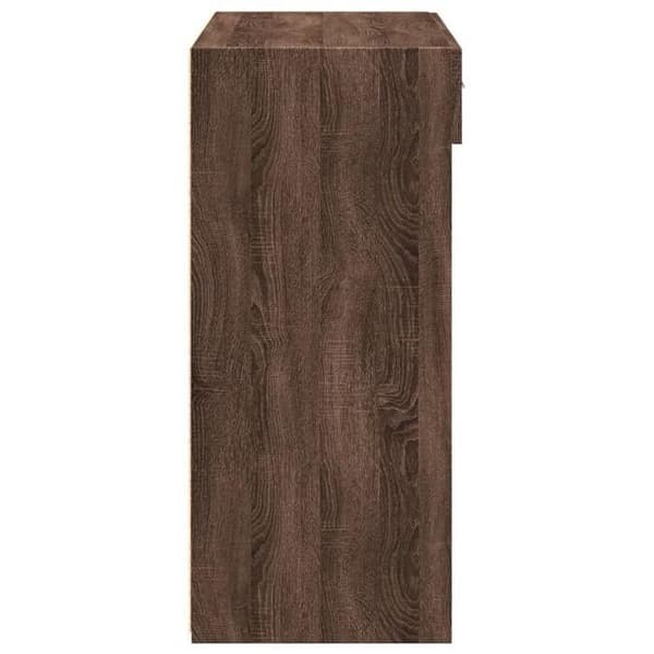 Maison Exclusive - Buffé ek brun 80x42,5x93 cm ingenjörsträ Brun ek