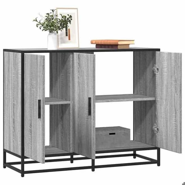 Maison Exclusive - Buffé Sonoma grå 94x35x76 cm ingenjörsträ