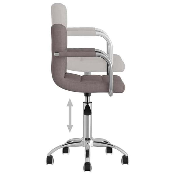 Maison Exclusive - Drejestol til spisestue Taupe Stof