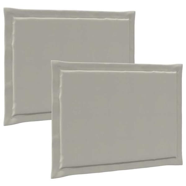 Maison Exclusive - Sædehynder 2 stk Polyester Lys grå 47 x 36 x 2 cm Ljusgrått