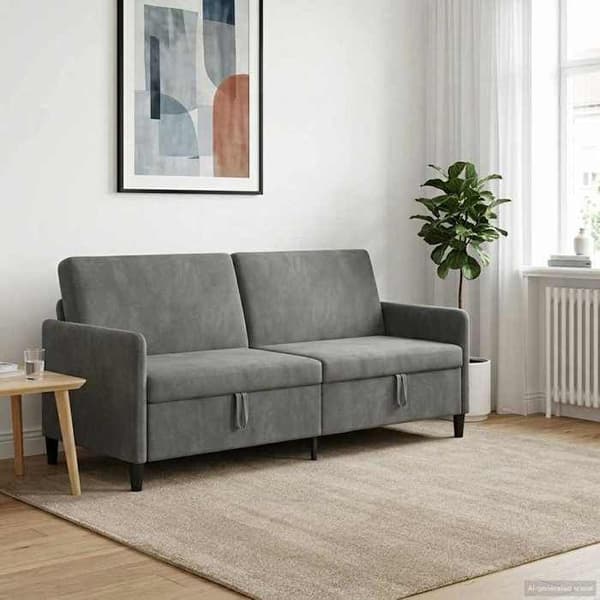 Divaani - MAISON EXCLUSIVE - Maison Exclusive - Istuintila - Irrotettava - Tummanharmaa Mörkgrå