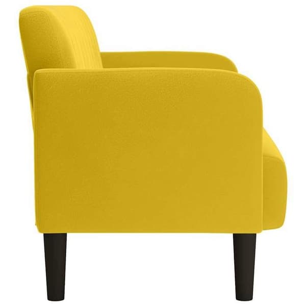 Maison Exclusive - Keltainen 109 cm samettinen sohva