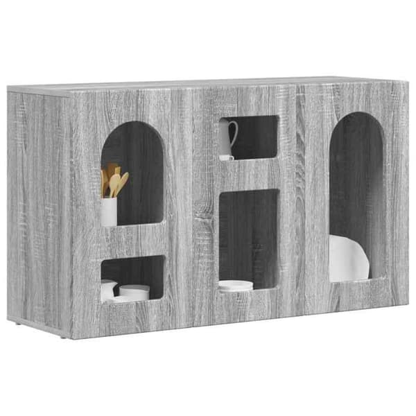 Maison Exclusive - Buffé ELST Sonoma grå 100 x 35 x 59 cm Ingenjörsträ Gris Sonoma