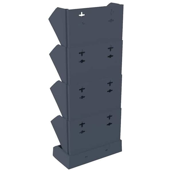 Maison Exclusive - Sæt af 4 vertikale plantekasser Anthracite PP antracit