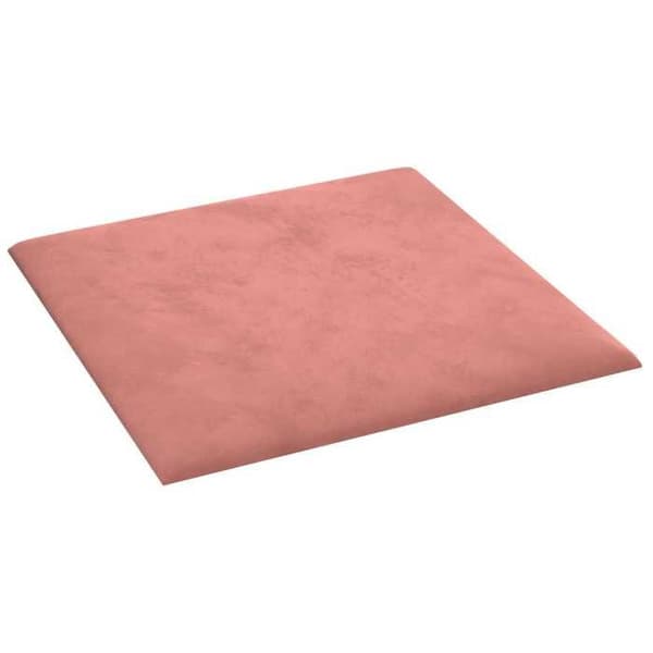 Væghovedgærde - EKSKLUSIV HUS - Rektangulær - Rosa - Velour - Træbund Ros
