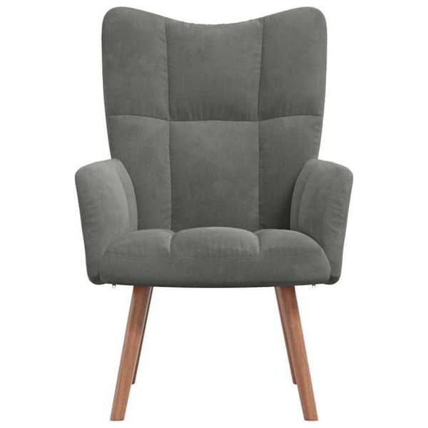 Maison Exclusive - Mørkegrå Velour Relax stol