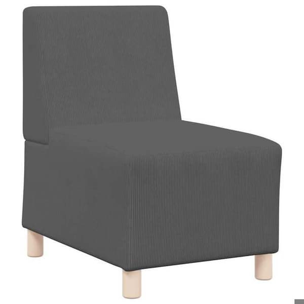 Maison Exclusive - Modulerbar Soffa Enhet Utan Armstöd 2 st Mörkgrå