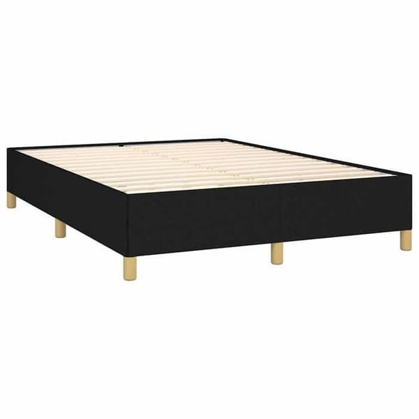 Maison Exclusive - Sengestel uden madras sort 140x190 cm stof