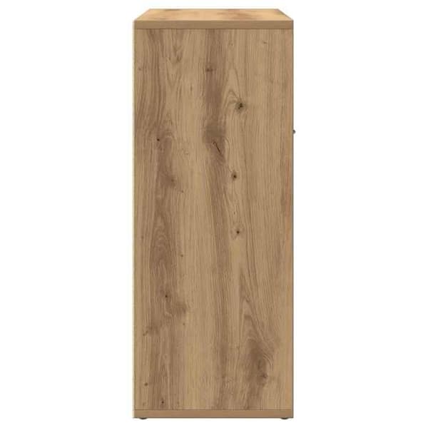 Maison Exclusive - Buffet i egetræ, håndlavet 60x30x75 cm, ingeniørtræ